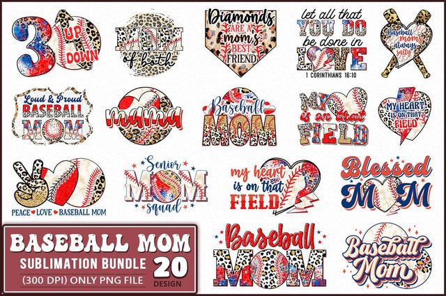 Retro Baseball Mom Sublimation Bundle SVG Shetara Begum 