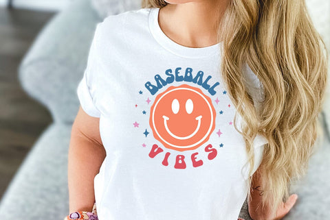 Retro Baseball SVG Design, Baseball vibes SVG FiveStarCrafting 
