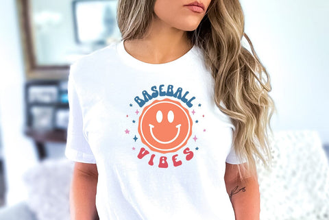 Retro Baseball SVG Design, Baseball vibes SVG FiveStarCrafting 