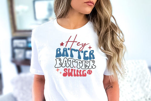 Retro Baseball SVG Design, Hey batter batter swing SVG FiveStarCrafting 