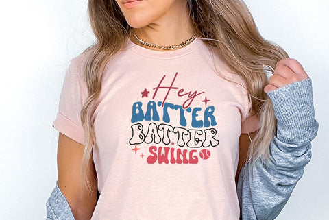 Retro Baseball SVG Design, Hey batter batter swing SVG FiveStarCrafting 