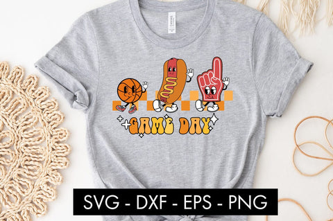 Retro Basketball Game Day SVG PNG Cut file SVG Freeling Design House 