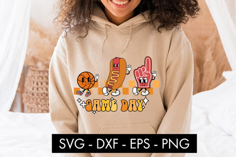 Retro Basketball Game Day SVG PNG Cut file SVG Freeling Design House 