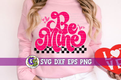 Retro Be Mine SVG DXF EPS PNG SVG Greedy Stitches 