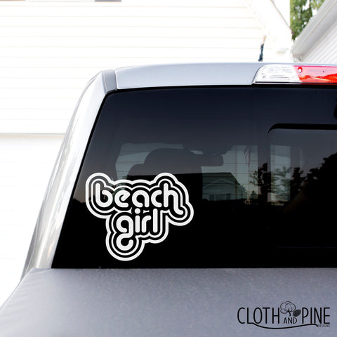 Retro Beach Girl SVG Cloth and Pine Designs 