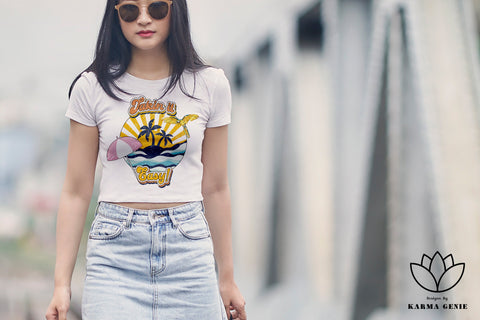 Retro Beach - Takin It Easy - SVG Graphic Design Sublimation SVG Karma Genie Graphics 