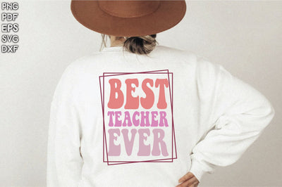 Retro Best Teacher Ever Sublimation Creativeart88 