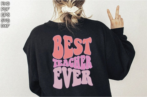 - Retro Best Teacher Ever Vol-1 Sublimation Creativeart88 