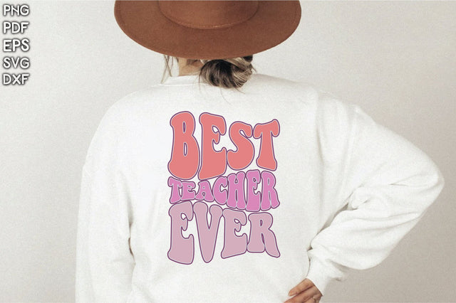 - Retro Best Teacher Ever Vol-1 Sublimation Creativeart88 