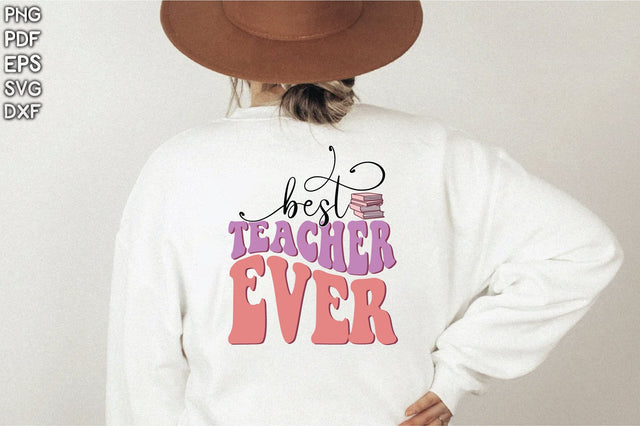 Retro Best Teacher Ever Vol-2 Sublimation Creativeart88 