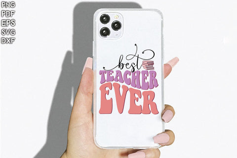 Retro Best Teacher Ever Vol-2 Sublimation Creativeart88 