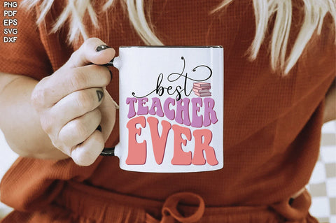 Retro Best Teacher Ever Vol-2 Sublimation Creativeart88 