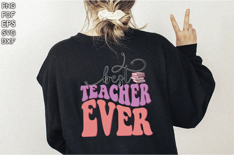 Retro Best Teacher Ever Vol-2 Sublimation Creativeart88 