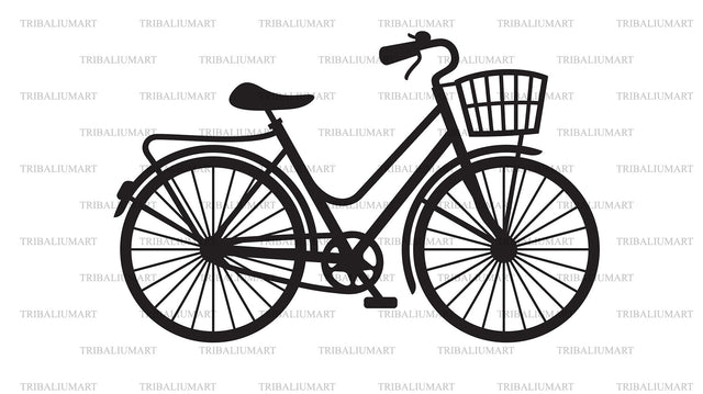 Retro bicycle SVG TribaliumArtSF 