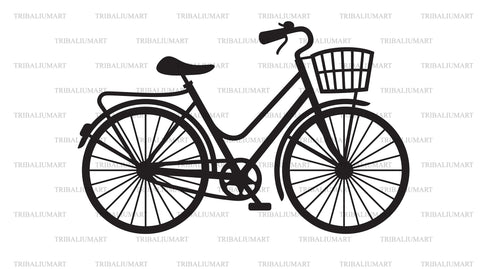 Retro bicycle SVG TribaliumArtSF 