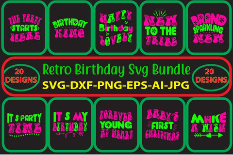 Retro-Birthday-Svg-Bundle SVG Syaman 