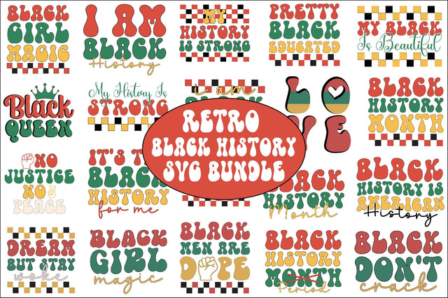 Retro Black History SVG Bundle SVG SVGista 