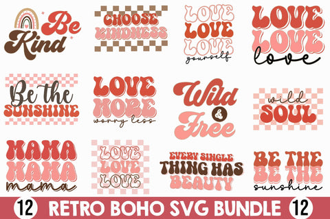 Retro Boho Svg Bundle SVG SVGista 