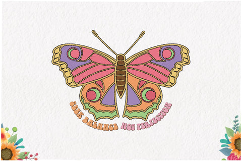 Retro Butterfly Quote Sublimation Sublimation Jagonath Roy 