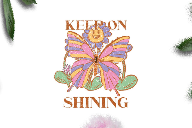 Retro Butterfly Quote Sublimation Sublimation Jagonath Roy 