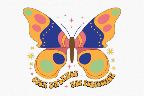 Retro Butterfly Quote Sublimation SVG designartist 