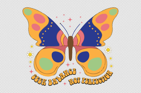 Retro Butterfly Quote Sublimation SVG designartist 