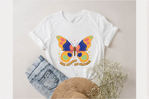 Retro Butterfly Quote Sublimation SVG designartist 