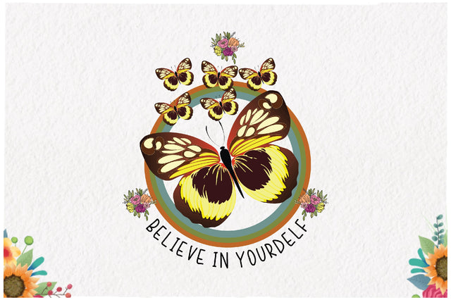 Retro Butterfly Sublimation Sublimation Jagonath Roy 