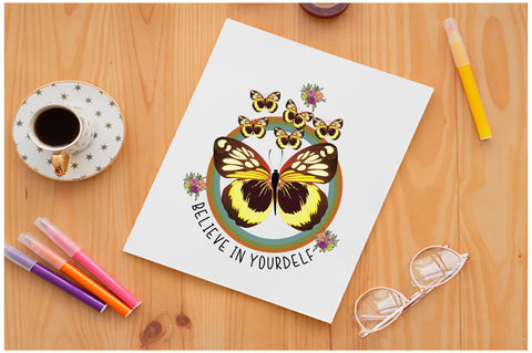 Retro Butterfly Sublimation Sublimation Jagonath Roy 