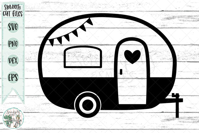 Retro Camper - Cut Files - SVG - PNG - DXF - EPS SVG Serendipity and Art 