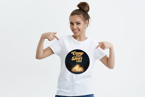 Retro Camping PNG - Camp Hair Don't Care Sublimation CraftLabSVG 