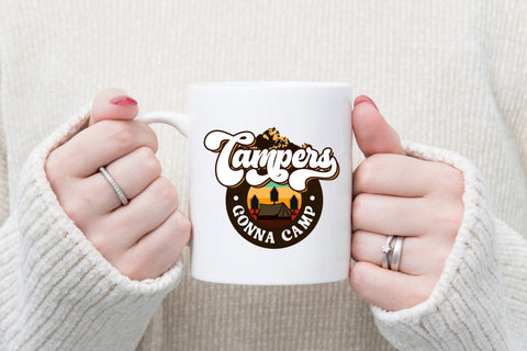 Retro Camping PNG | Campers Gonna Camp Sublimation CraftLabSVG 