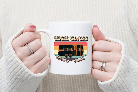 Retro Camping PNG | High Class Trailer Trash Sublimation CraftLabSVG 