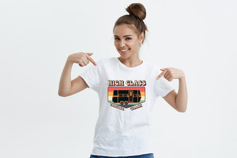 Retro Camping PNG | High Class Trailer Trash Sublimation CraftLabSVG 