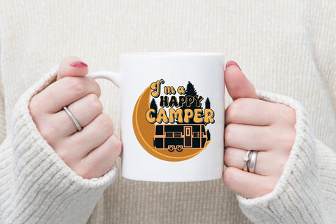 Retro Camping PNG | I'm a Happy Camper Sublimation CraftLabSVG 
