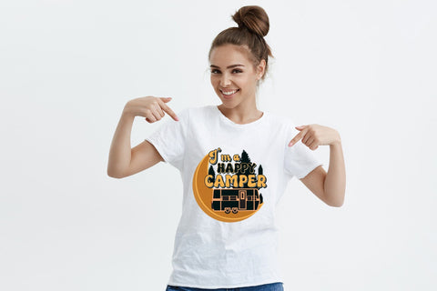 Retro Camping PNG | I'm a Happy Camper Sublimation CraftLabSVG 