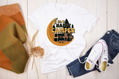 Retro Camping PNG | I'm a Happy Camper Sublimation CraftLabSVG 