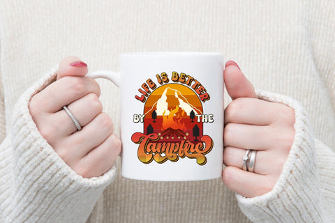 Retro Camping PNG | Life is Better by the Campfire Sublimation CraftLabSVG 