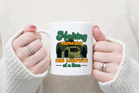 Retro Camping PNG, Making Memories One Campsite at a Time Sublimation CraftLabSVG 