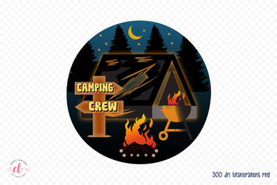 Retro Camping Sublimation, Camping Crew PNG Sublimation CraftLabSVG 