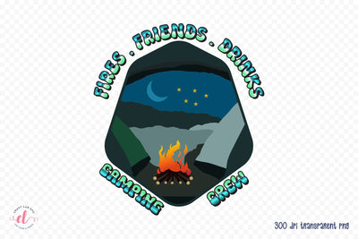 Retro Camping Sublimation - Camping Crew PNG Sublimation CraftLabSVG 