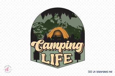Retro Camping Sublimation - Camping Life PNG Sublimation CraftLabSVG 