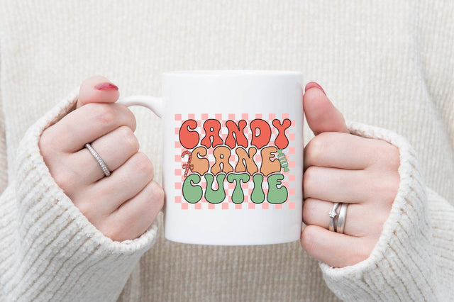 Retro Candy Cane Cutie Svg SVG SVGista 