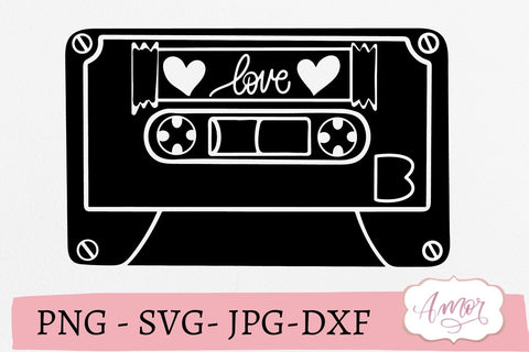 Retro cassette tape SVG SVG Amorclipart 