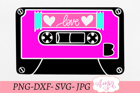 Retro cassette tape SVG SVG Amorclipart 