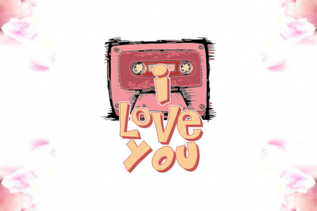 Retro Cassette Valentine Sublimation Sublimation Jagonath Roy 