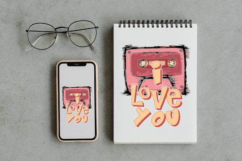 Retro Cassette Valentine Sublimation Sublimation Jagonath Roy 