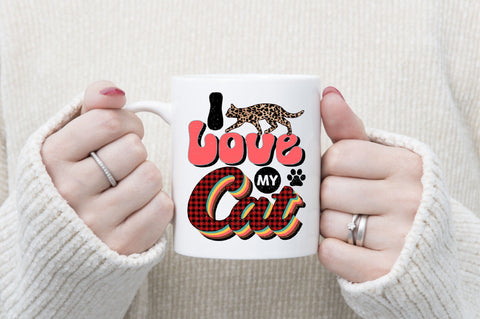 Retro Cat Sublimation Bundle Sublimation SVGArt 