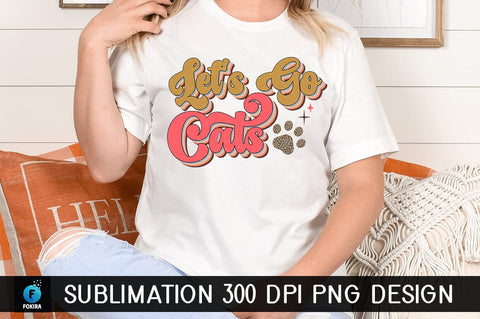 Retro Cat Sublimation Bundle SVG fokiira 