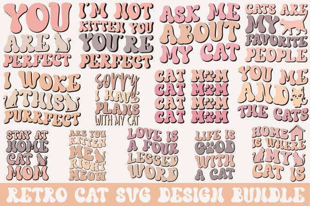 Retro Cat Svg Design Bundle SVG SVGista 
